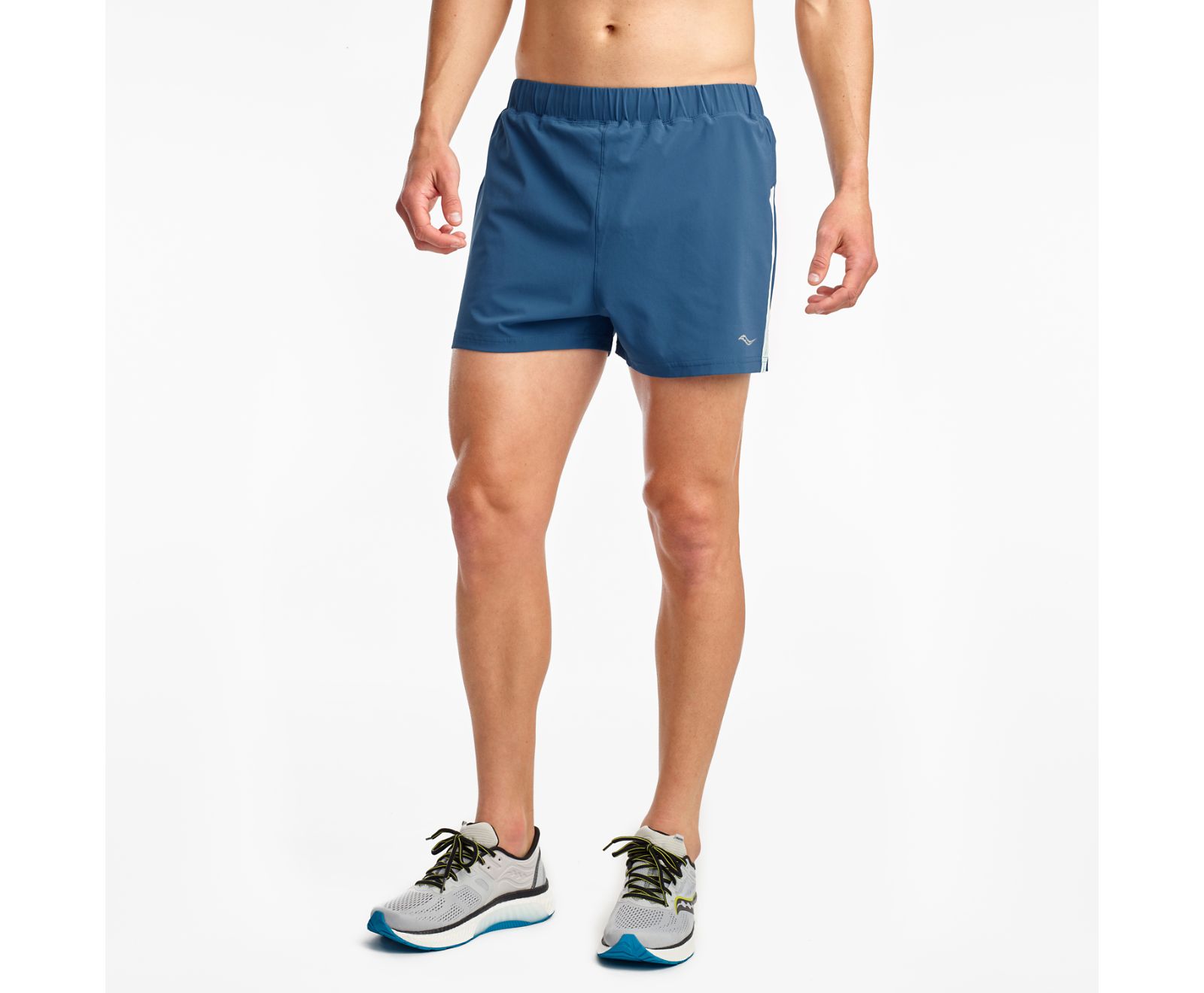 Saucony Outpace 3" Men's Shorts Blue | AU 649NWYB